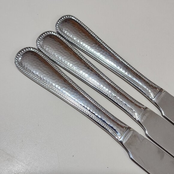 Mikasa Gourmet Halston Dinner Knives 9.5" set of 3 stainless steel knife vtg - Picture 7 of 9